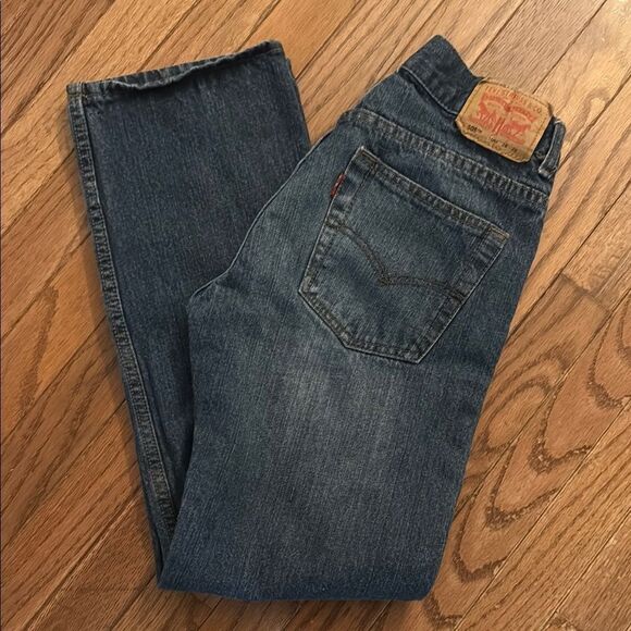 Levi's Blue Straight 505 Jeans Boy’s 16 Regular 28 W x 28 Length - Picture 2 of 10